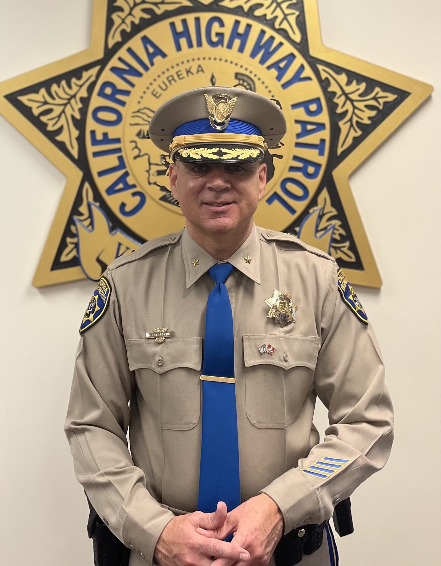 Lorenzo Ruano in California Highway Patrol uniform